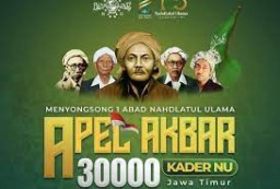 Semarak Apel 30.000 Kader NU di Gresik