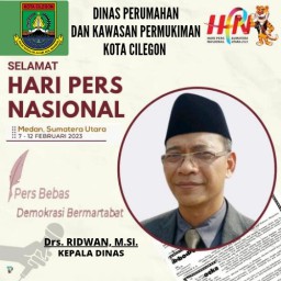 Kepala Dinas Perumahan Dan Kawasan Permukiman Kota Cilegon, Ucapkan Hari Pers Nasional 2023