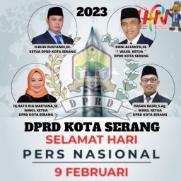 Pimpinan DPRD Kota Serang, Ucapkan Hari Pers Nasional