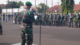 Gelar Upacara 17-an, Kasdim Bacakan Amanat Panglima TNI