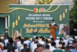 Kodim 0817/Gresik, Rayakan Idul Adha 1444 H/ 2023 M