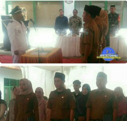 Kades Sukoiber, Ambil Sumpah dan Lantik Perangkat Desa Yang Baru