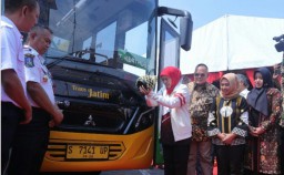 Gubernur Jawa Timur, Resmikan Bis Transjatim Koridor II Mojokerto - Surabaya