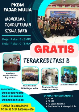 Pemdes Balong Mojo dan PKBM Fajar Mulia, Jalin Kerja Sama Sekolah Kejar Paket Gratis