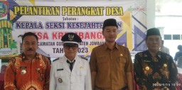 Kusnan Lantik dan Ambil Sumpah Jabatan Kasi Kesra Desa Krembangan