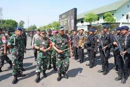 Danrem 084/Bhaskara Jaya, Pimpin Apel Gelar Pasukan Pengamanan VVIP