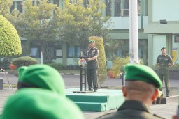 Kasrem 084/BJ Pimpin Upacara Peringatan Hari Juang TNI AD Ke-78 Tahun 2023