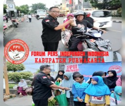 FPII Korwil Purwakarta Berbagi Takjil dan Santuni Anak Yatim Piatu