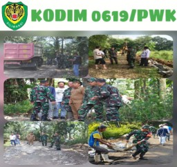 Dandim 0619/PWK Monitor Giat Pra TMMD Ke 120 di Desa Gurudug