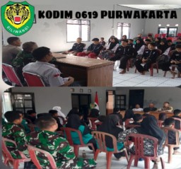 Satgas TMMD Kodim 0619/PWK Sosialisasikan Bahaya Narkoba dan Kenakalan Remaja