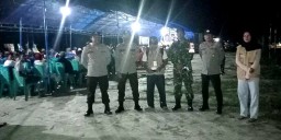 Sejumlah Personil Polsek Tojo Lakukan Pengamanan Kampanye dan Himbau Kamtibmas