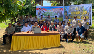 Polsek Moutong Luncurkan Gugus Tugas Ketahanan Pangan