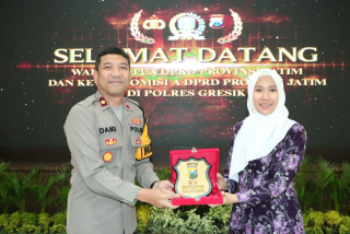 Polres Gresik- Komisi A DPRD Jatim Jalin Kerjasama untuk Ciptakan Keamanan Nataru