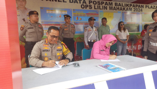 Kunjungan Kapolresta Balikpapan ke Pos PAM, Membangun Semangat Personil