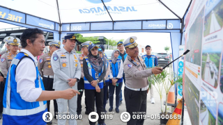Kakorlantas Polri Tinjau Gerbang Tol Banyudono dan Exit Tol Taman Martani