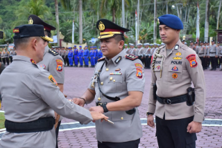 Kapolda Sulteng Lantik AKBP Agustian Nugraha sebagai Kapolres Parigi Moutong