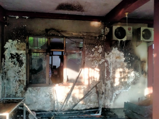 Kebakaran di Kantor Dinas PUPRPeRa Kota Mojokerto, Satu Ruangan Rusak Akibat Korsleting AC