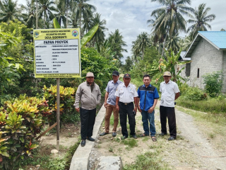 Pembangunan Talud di Desa Sidomukti Selesai Tepat Waktu, Warga Ikut Terlibat