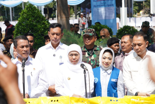 Korem 084/Bhaskara Jaya Dukung Gerakan Pangan Murah di Surabaya