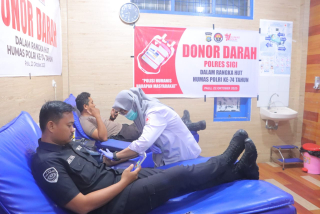 Sambut HUT ke-74 Humas Polri, Polres Sigi Gelar Donor Darah untuk Kemanusiaan