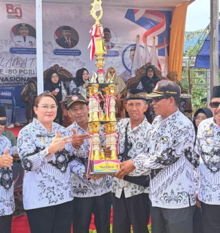 Dampelas Rebut Juara Umum HUT PGRI ke-80 Donggala