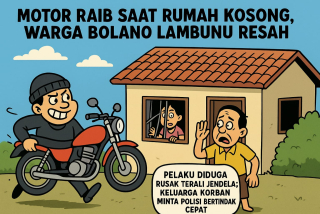 Motor Raib Saat Rumah Kosong, Warga Bolano Lambunu Resah