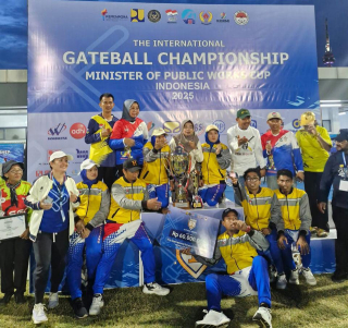 Pergatsi Sulteng Juara Piala Menteri PU Gateball Internasional 2025