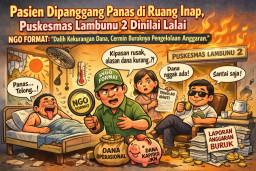 Pasien Dipanggang Panas di Ruang Inap, Puskesmas Lambunu 2 Dinilai Lalai
