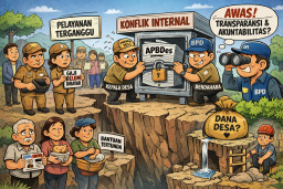 Gaji Aparat Desa Pesaku Mandek, Pelayanan Publik Lumpuh
