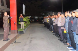 Polres Sigi Gelar Patroli Show of Force, 157 Personel Turun Amankan Jelang Idul Fitri