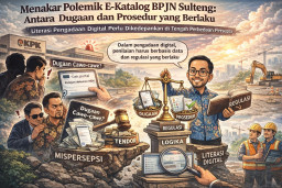 Menakar Polemik E-Katalog BPJN Sulteng: Antara Dugaan dan Prosedur yang Berlaku