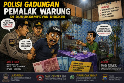 Polisi Gadungan Pemalak Warung di Duduksampeyan Dibekuk