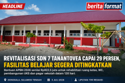 Revitalisasi SDN 7 Tanantovea Capai 29%, Fasilitas Belajar Segera Ditingkatkan