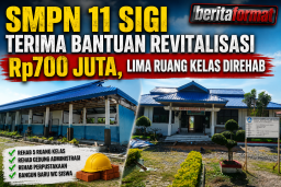 SMPN 11 Sigi Terima Bantuan Revitalisasi Rp700 Juta, Lima Ruang Kelas Direhab