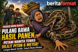 Pulang Membawa Hasil Panen, Petani Perempuan Tewas Dililit Piton 6 Meter di Muna Barat