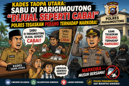 Kades Taopa Utara: Sabu di Parigimoutong "Dijual Seperti Cabai", Polres Tegaskan Perang terhadap Narkoba!