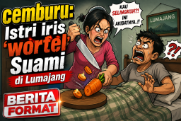 Cemburu Membara, Istri Iris "Wortel" Suami di Lumajang