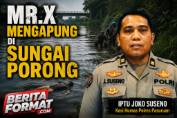 Mr. X Mengapung di Sungai Porong