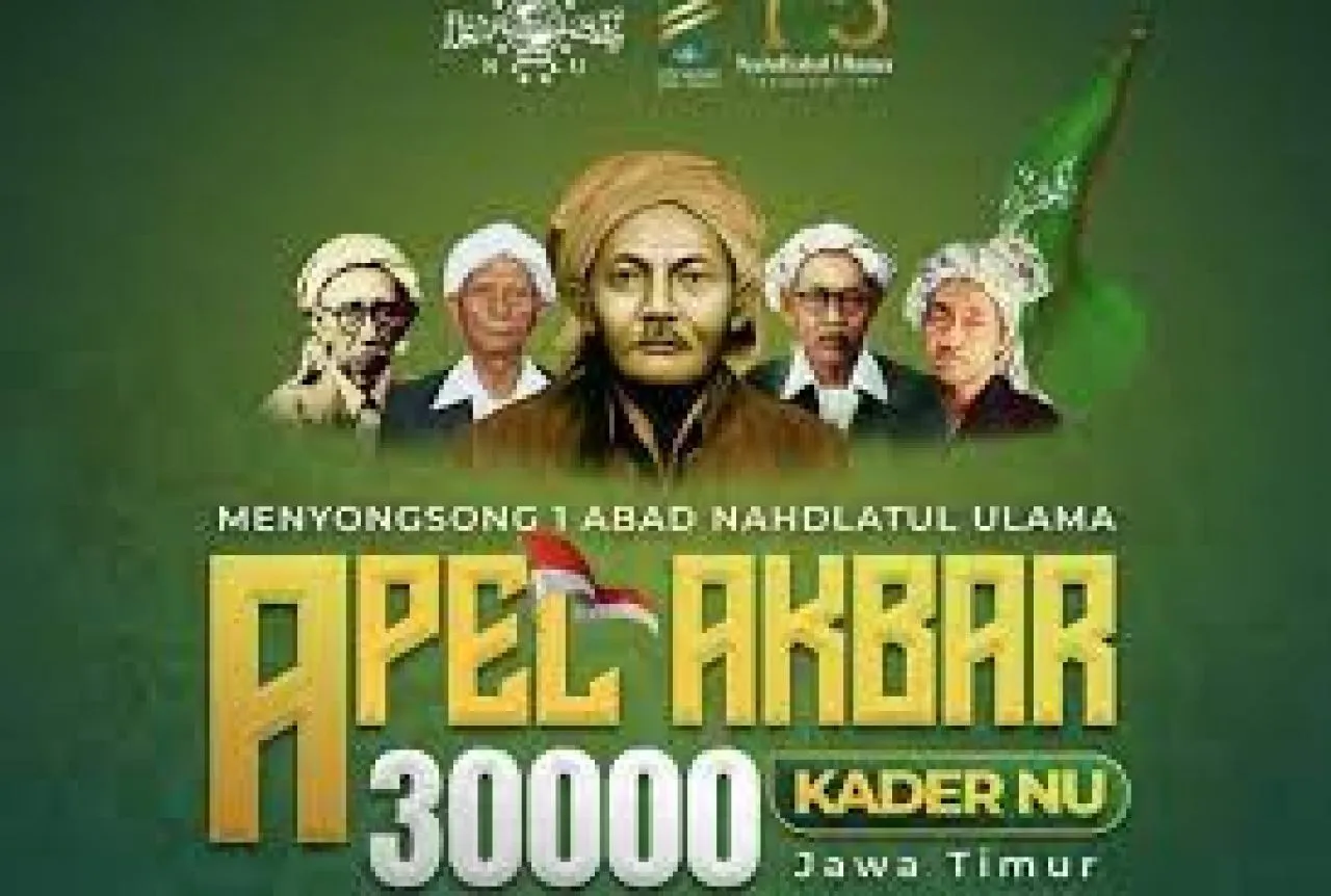 Semarak Apel 30.000 Kader NU di Gresik