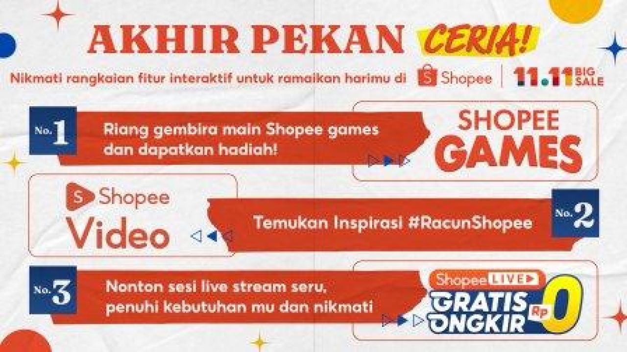Agenda Akhir Pekan Ceria bersama Shopee 11.11 Big Sale