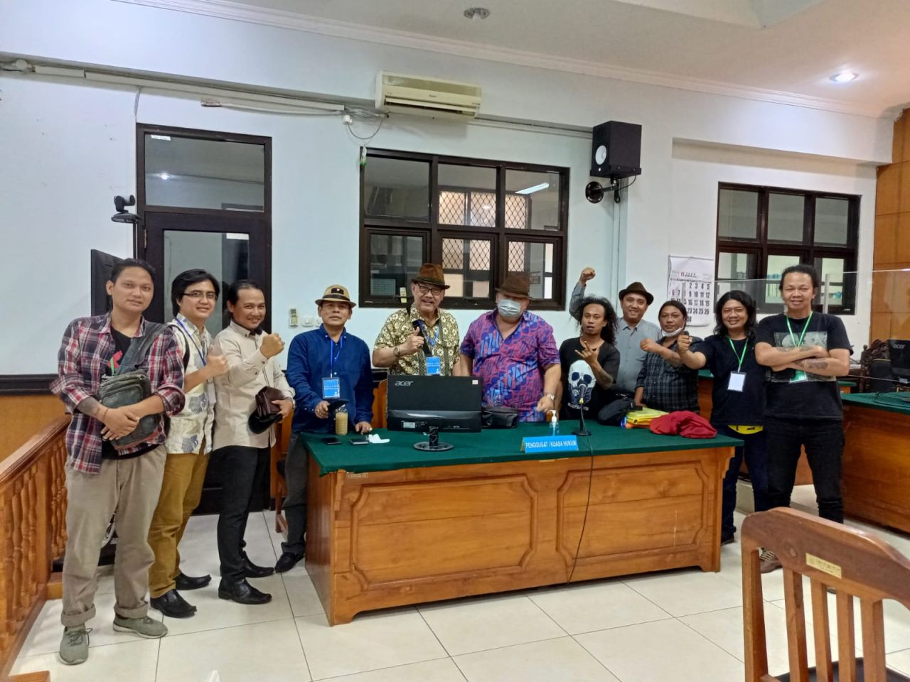 Tim Kuasa Hukum DKS usai sidang TUN