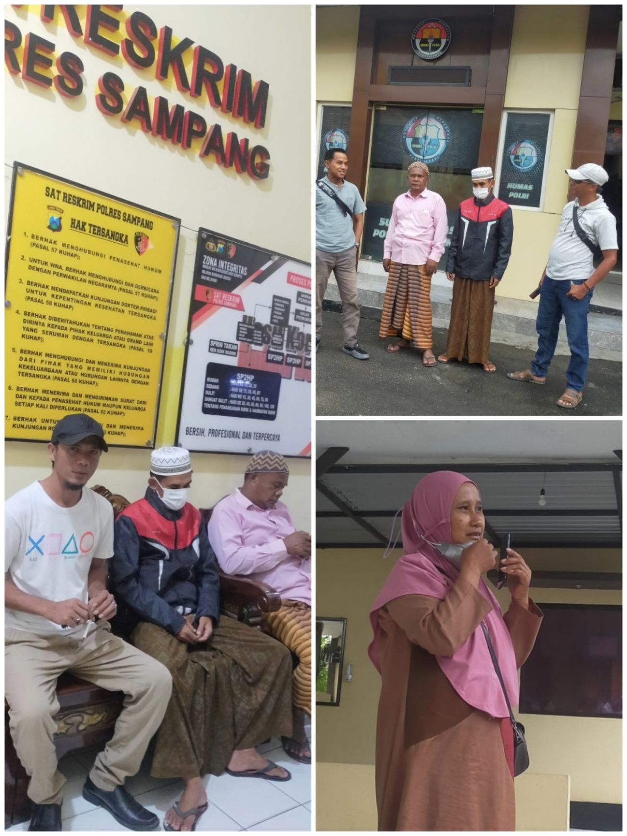 Beberapa Anggota BPD Desa Karang Gayam, Hadiri Panggilan Penyidik Unit III Tipikor Polres Sampang