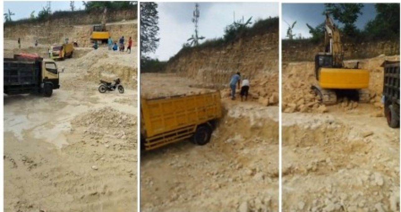 Aktivitas Penambangan di Desa Mantub Kecamatan Mantub Kabupaten Lamongan