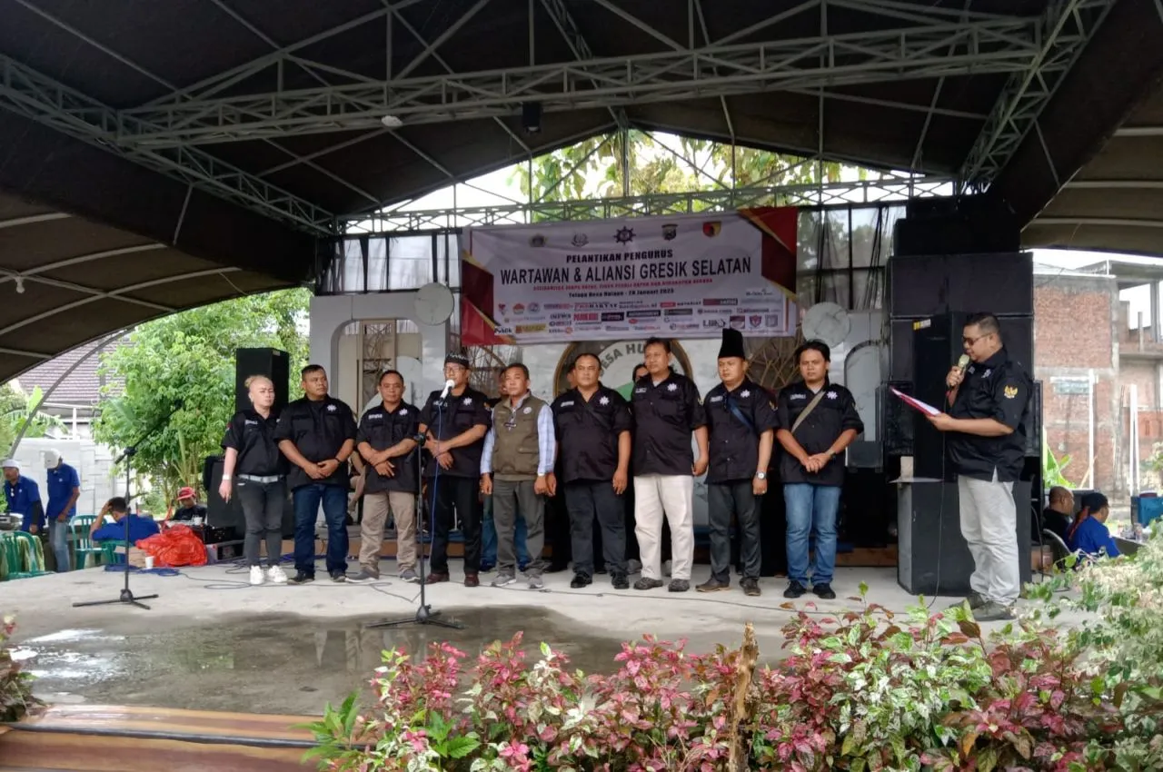 Resmi Dilantik, Pengurus Wartawan dan Aliansi Gresik Selatan Siapkan Program Kerja
