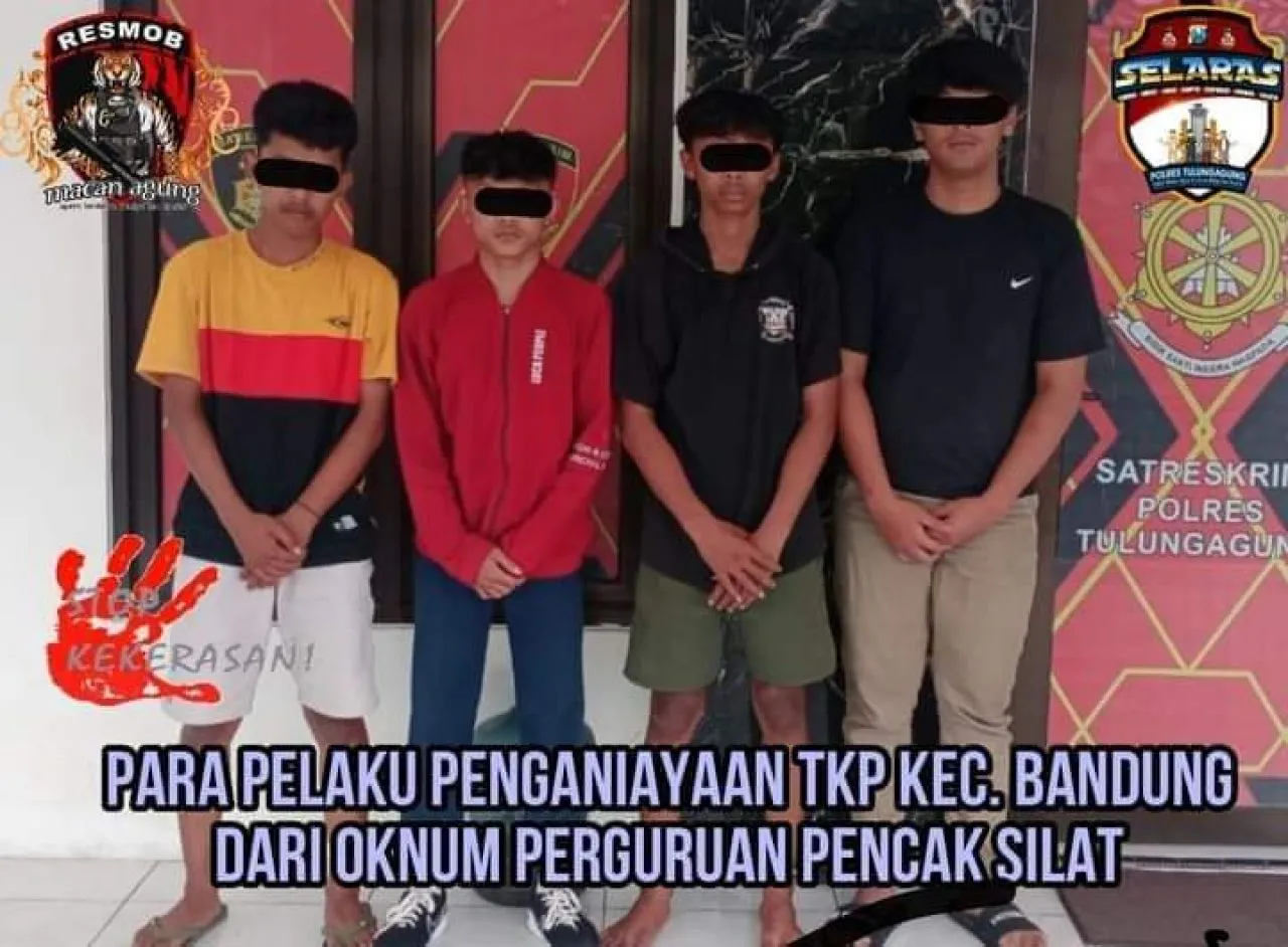 Tim Macan Agung Bekuk 4 Pelaku Penganiayaan, 1 Masih DPO
