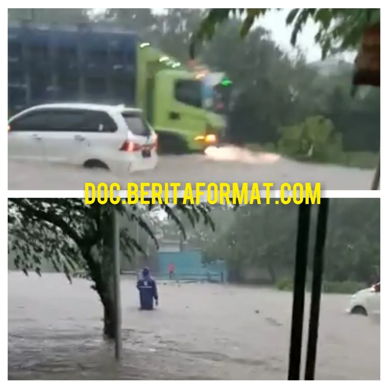 Banjir Tahunan Raya Ngoro, Tak Kunjung Mendapatkan Penanganan Pemerintah