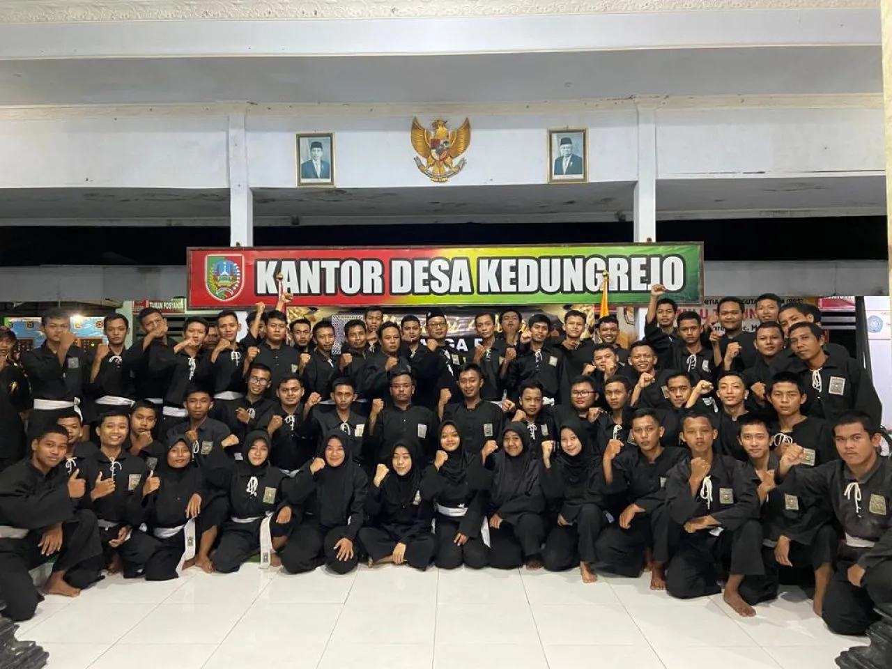 Beberapa Sesepuh dan Pendekar, Hadiri Halal Bihalal PSHT Rayon Kedungrejo