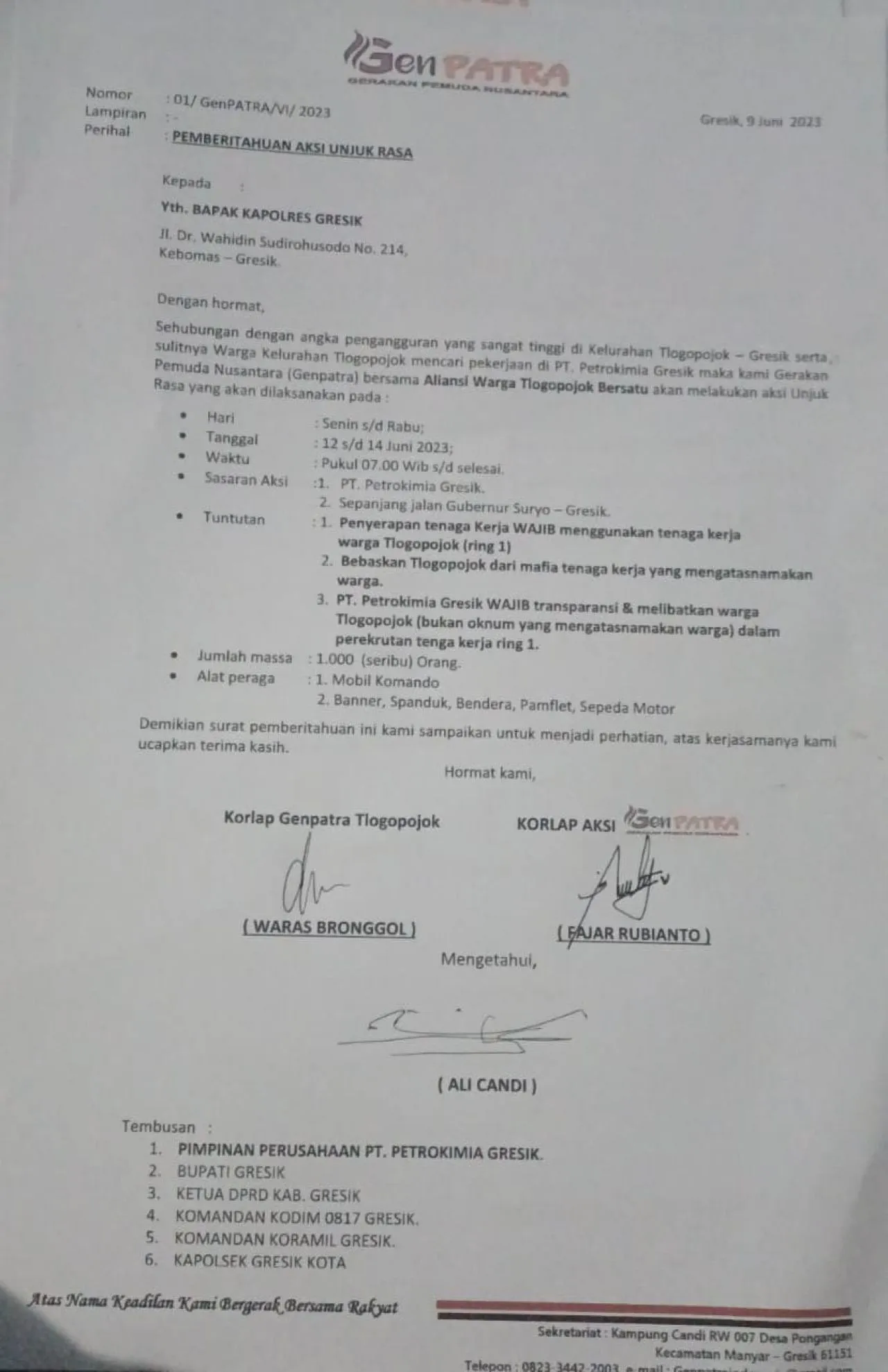 Pabrik Petrokimia Gresik akan Didemo Ribuan Warga