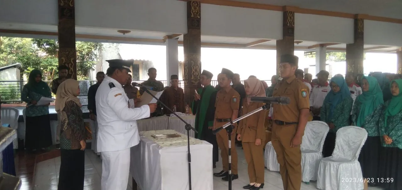 Pengambilan Sumpah dan Pelantikan, Perangkat Desa Sukopinggir Gudo Jombang