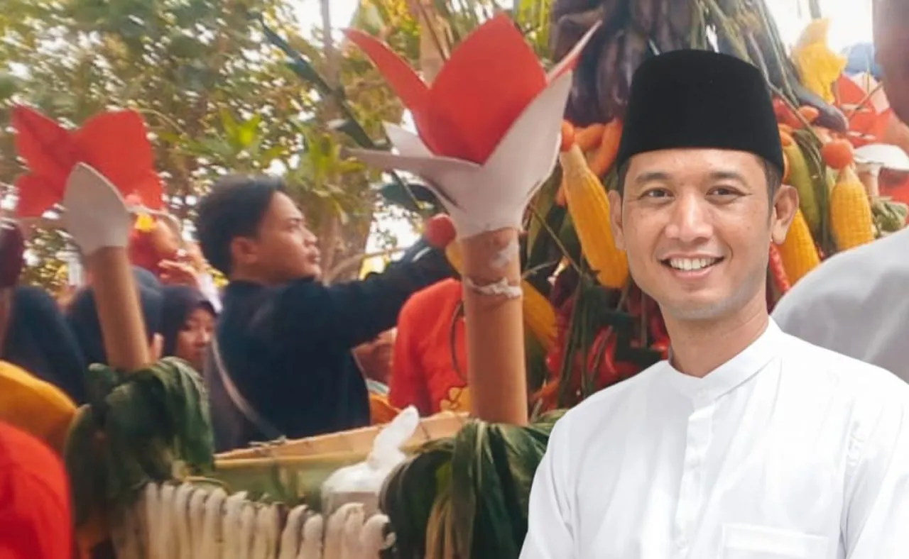 Caleg PDI-P Dapil III Jombang Dodit Eko Prasetyo, Turut Hadiri Sedekah Dusun Grogolan